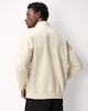 image 3 of F&F Cotton Rich Zip Up Sweatshirt in Ecru