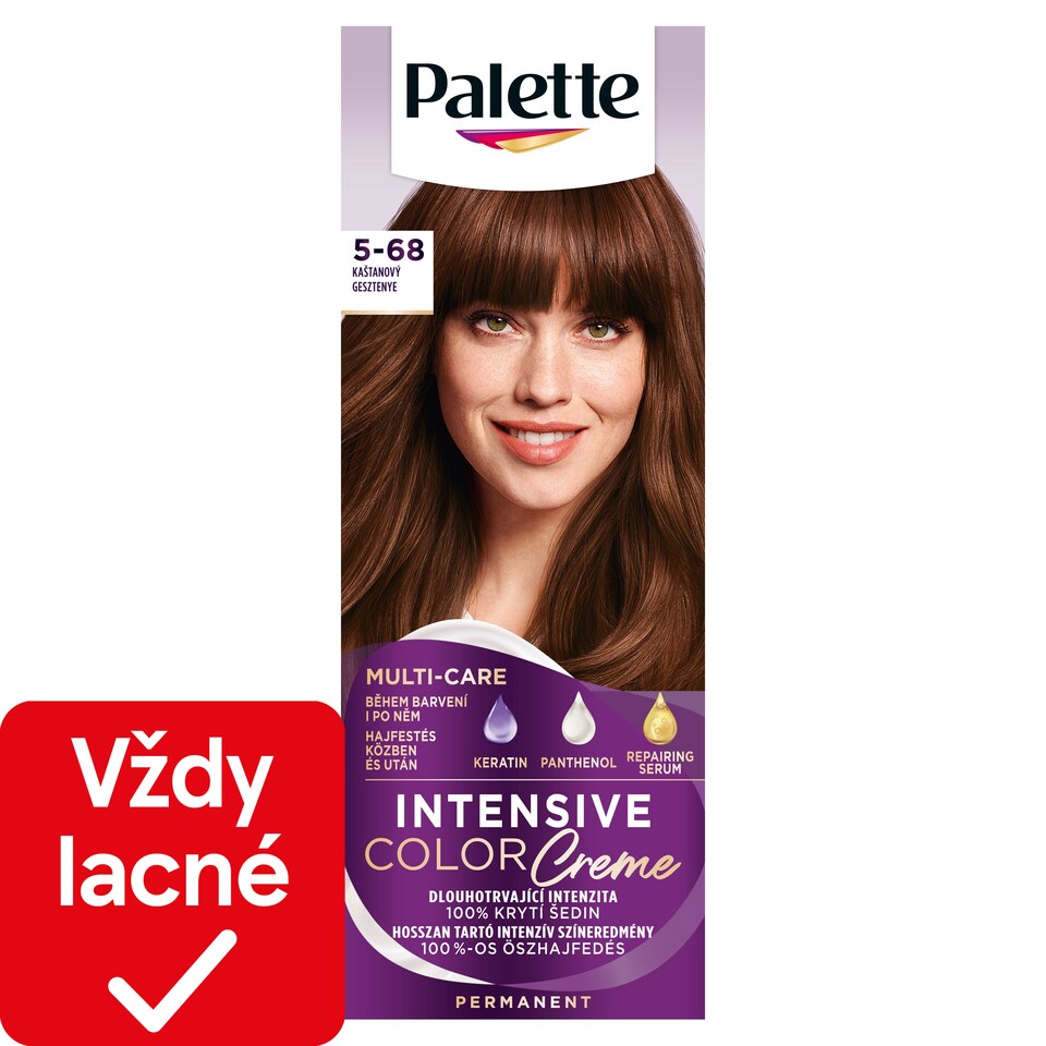 obrázok 1 z Palette Intensive Color Creme farba na vlasy Gaštanový 5-68