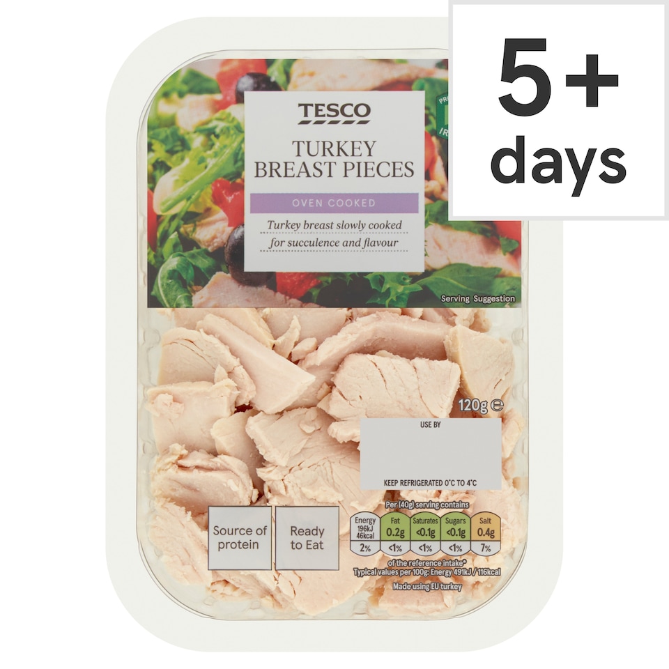 Tesco Turkey Breast Pieces 120G