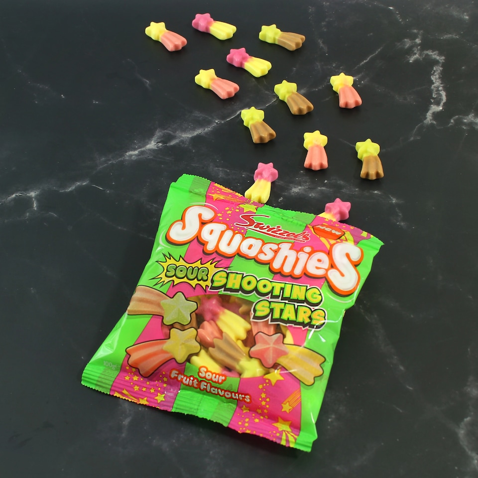 image 1 of Swizzels Squashies Sour Shooting stars 100g