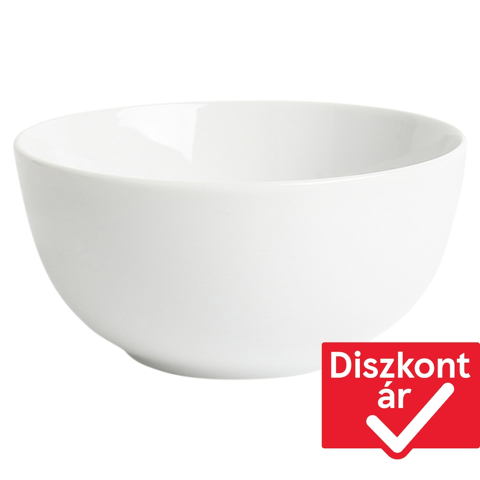 Tesco Core fehér porcelán müzlis tál