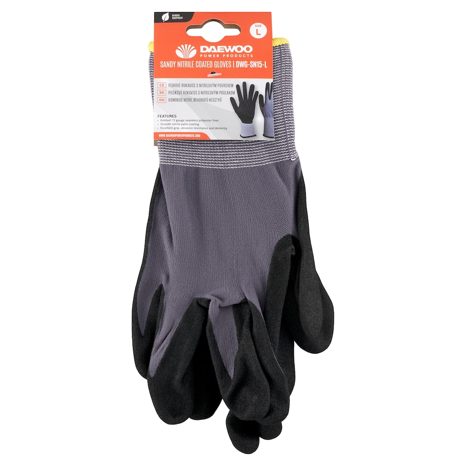 Daewoo DWG-SN15-L pískové rukavice s nitrilovým povrchem