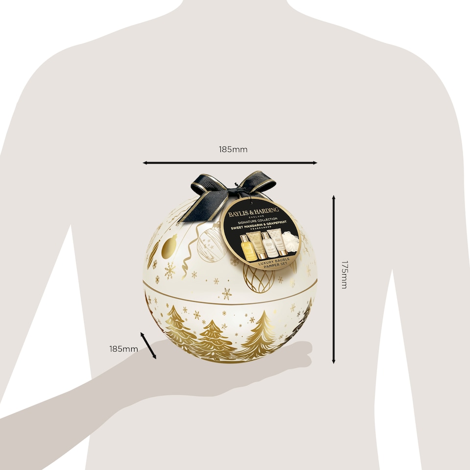 image 1 of Baylis & Harding Sweet Mandarin & Grapefruit Luxury Bauble Tin Gift Set