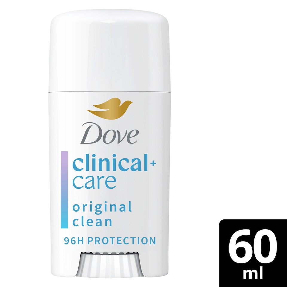 image 1 of Dove Clinical Care Original Clean Antiperspirant Deodorant Soothing Serum Cream 60ml