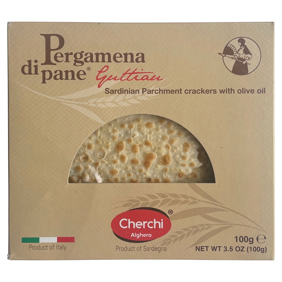 Cherchi Alghero Pergamena di Pane Sardinian Parchment with Olive Oil 100 g