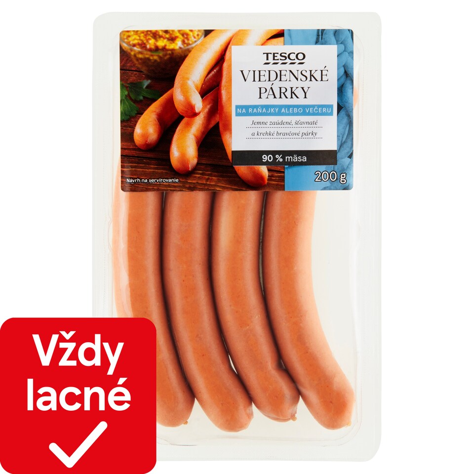 Tesco Viedenské párky 200 g