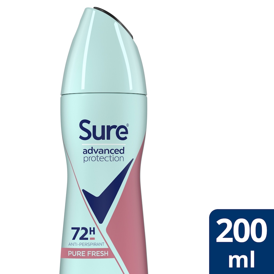 image 1 of Sure For Women Pure Fresh Antiperspirant Deodorant Aerosol 200Ml