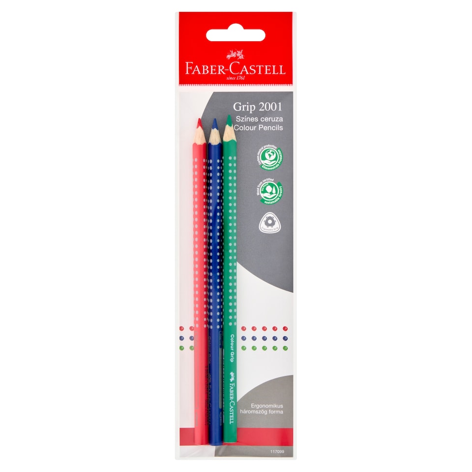 Faber-Castell Grip 2001 színes ceruza 3 db