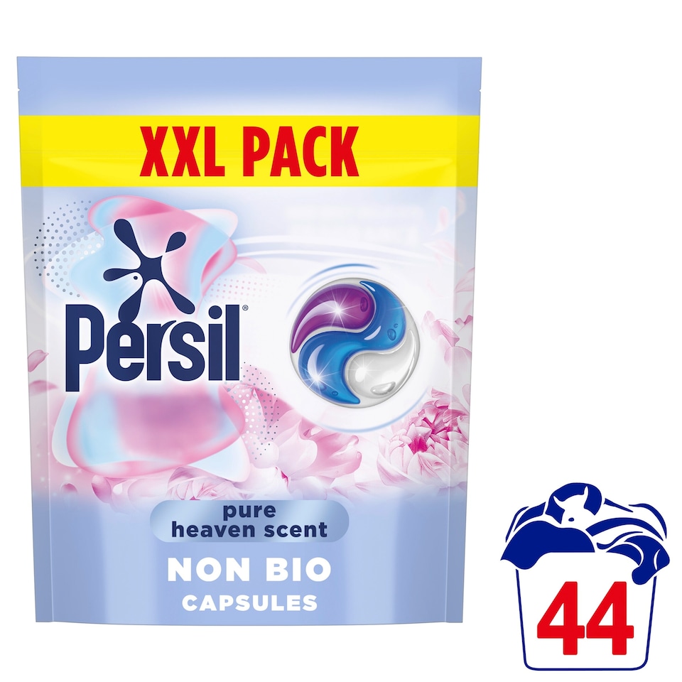 image 1 of Persil Pure Heaven Scent Non Bio Laundry Washing Detergent Capsules 44 Washes 928g