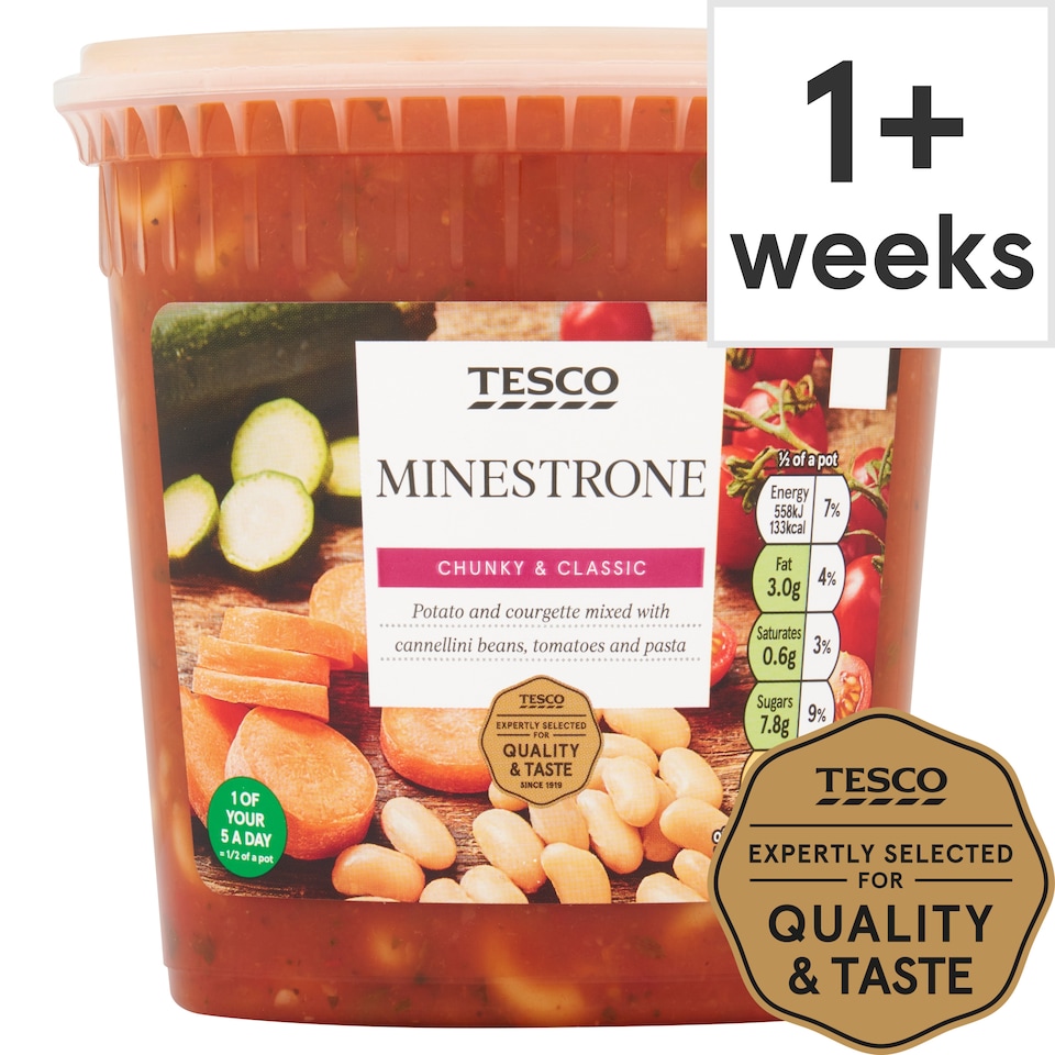 Tesco Chunky Minestrone Soup 600G