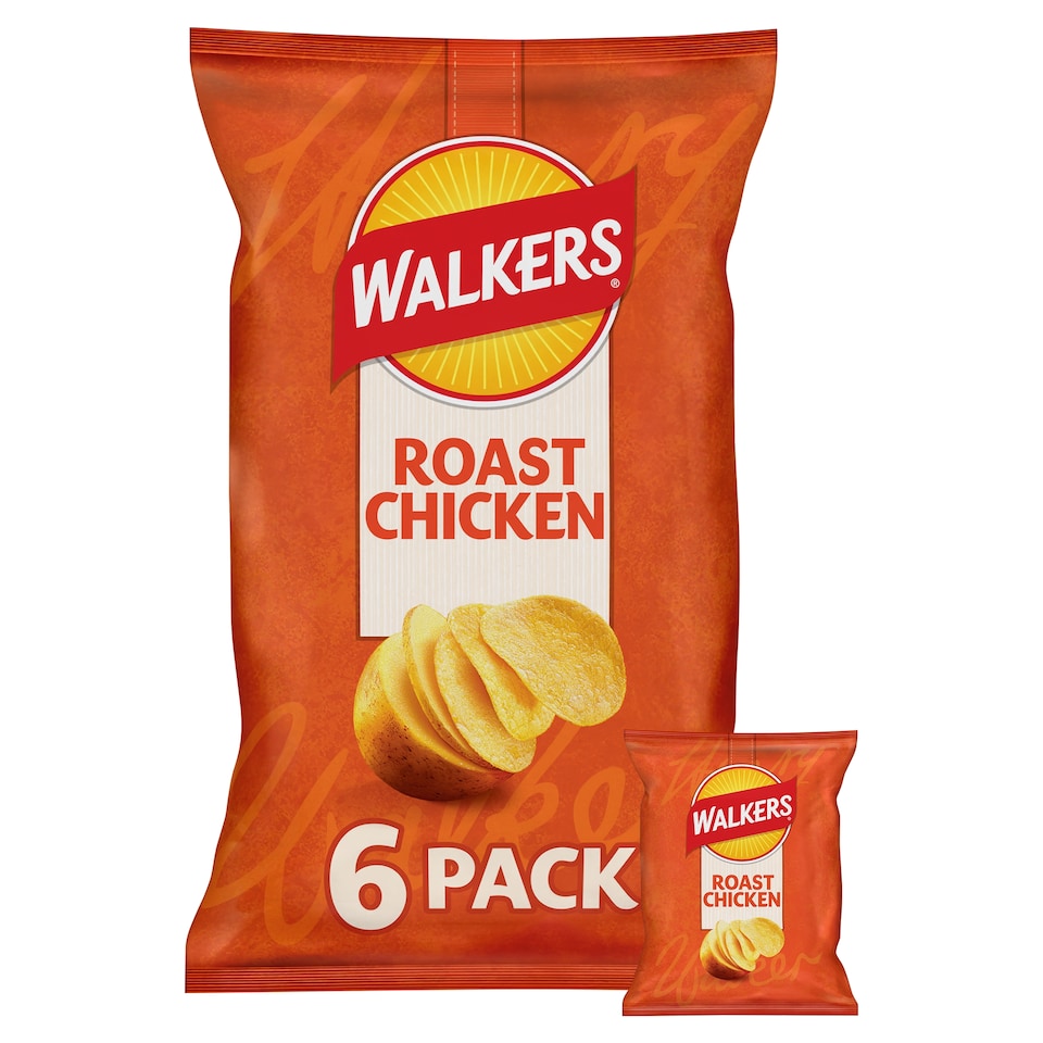 image 1 of Walkers Roast Chicken Multipack Crisps 6 x 25g