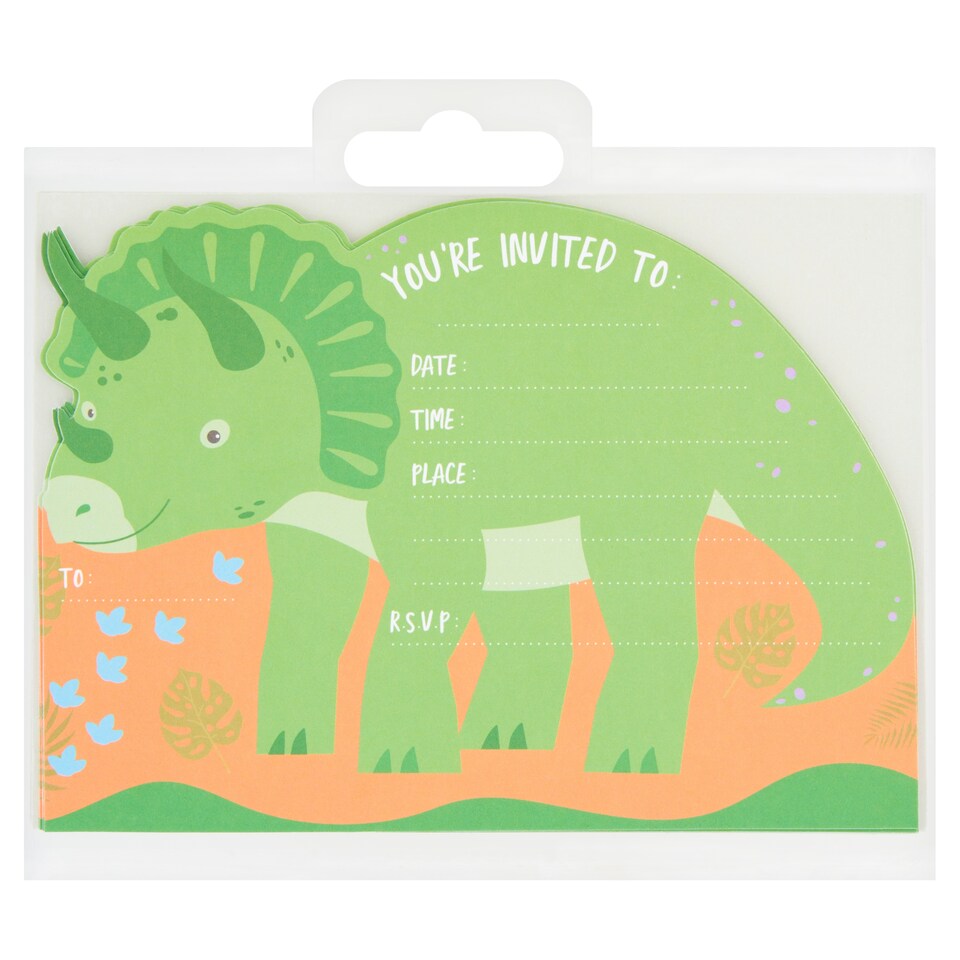 Dinosaur Party Invitations 10pk