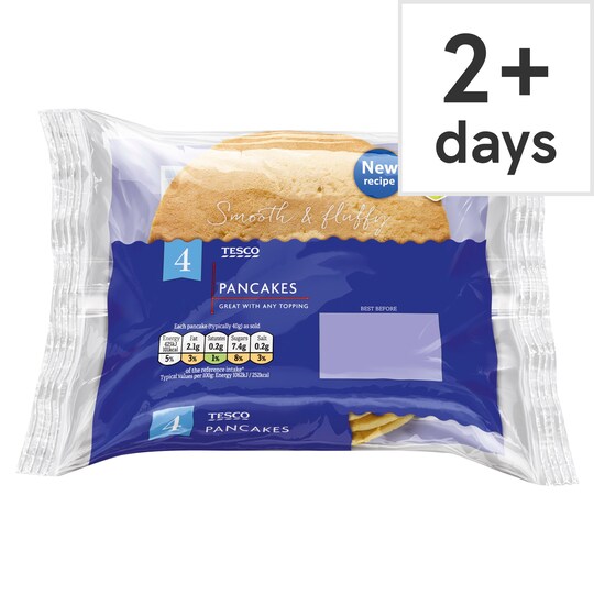 Tesco Pancakes 4 Pack Tesco Groceries