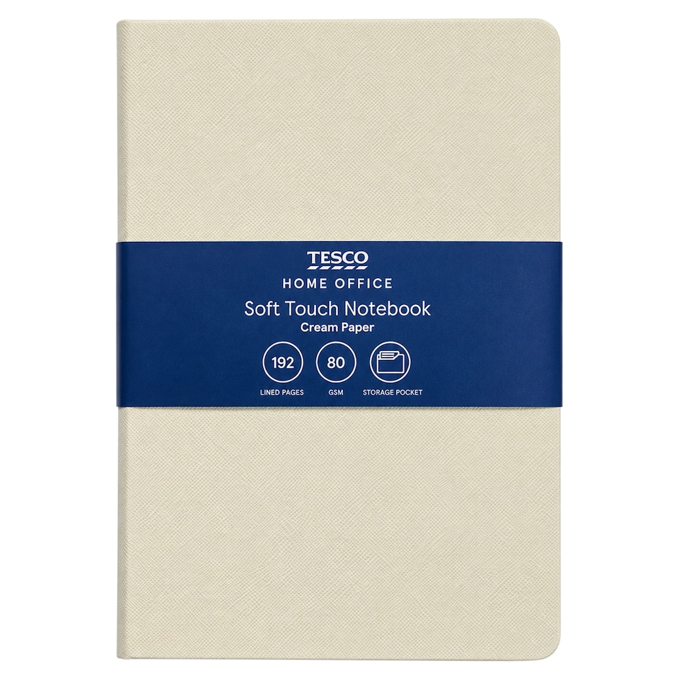 image 1 of Tesco Home Office Soft Touch Notebook 180 cm x 245 cm x 17 cm