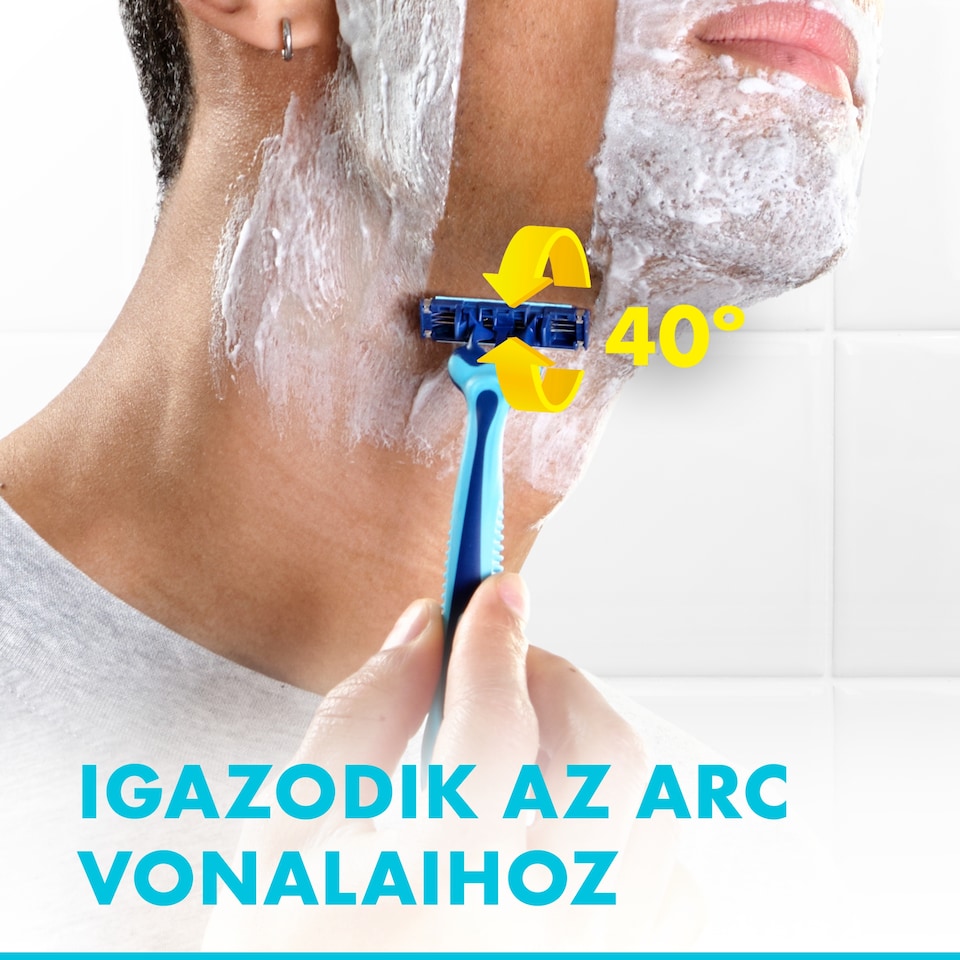 Gillette Blue3 Plus Cool, Eldobható Borotva Férfiaknak, Darabos Kiszerelés 1. kép