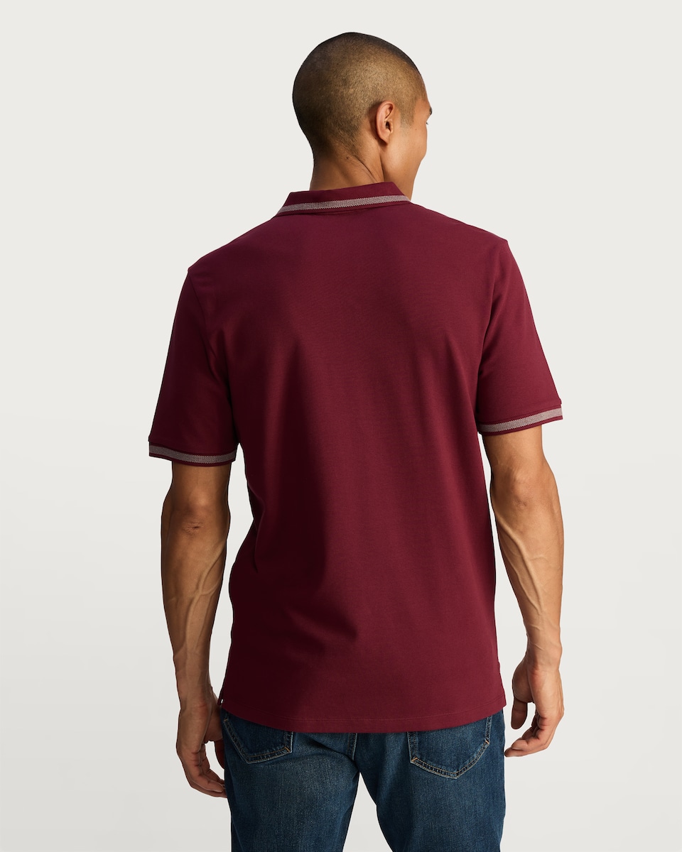image 1 of F&F Cotton Rich Regular Fit Short Sleeved Polo Shirt in Purple