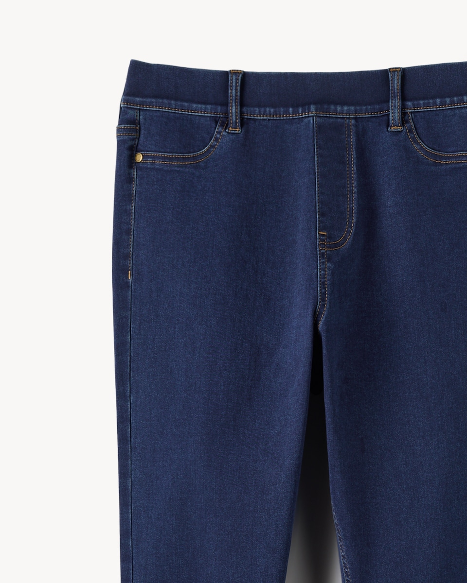image 1 of F&F High Rise Jeggings in Navy