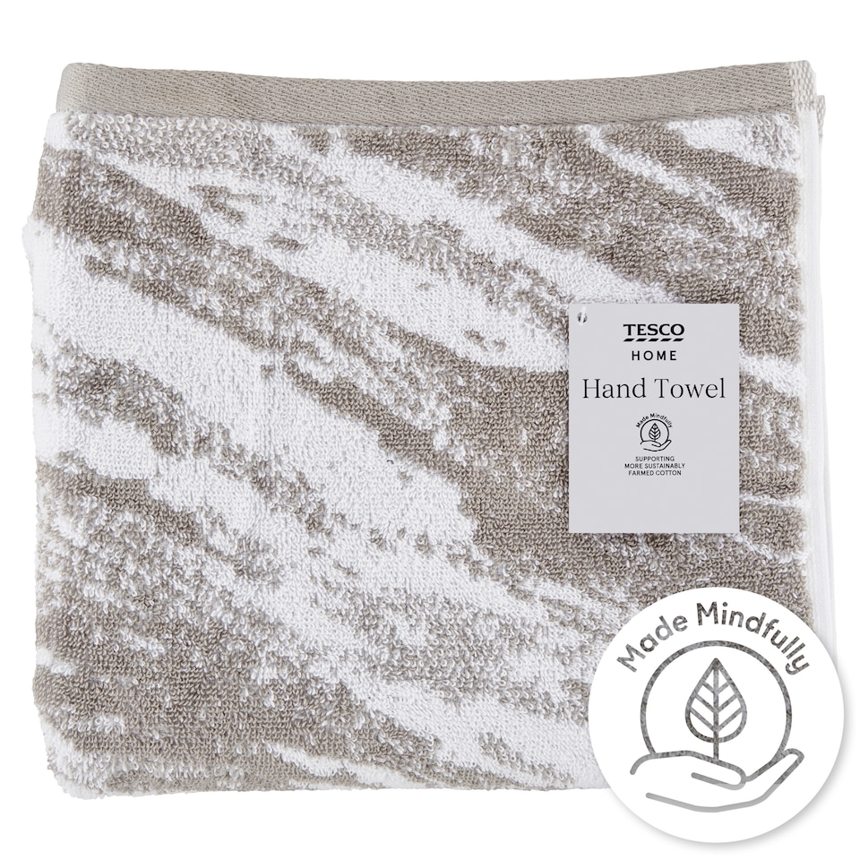 Tesco Home Marble Grey kéztörlő 50 cm x 90 cm