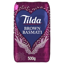 Tilda Brown Basmati Rice 500g