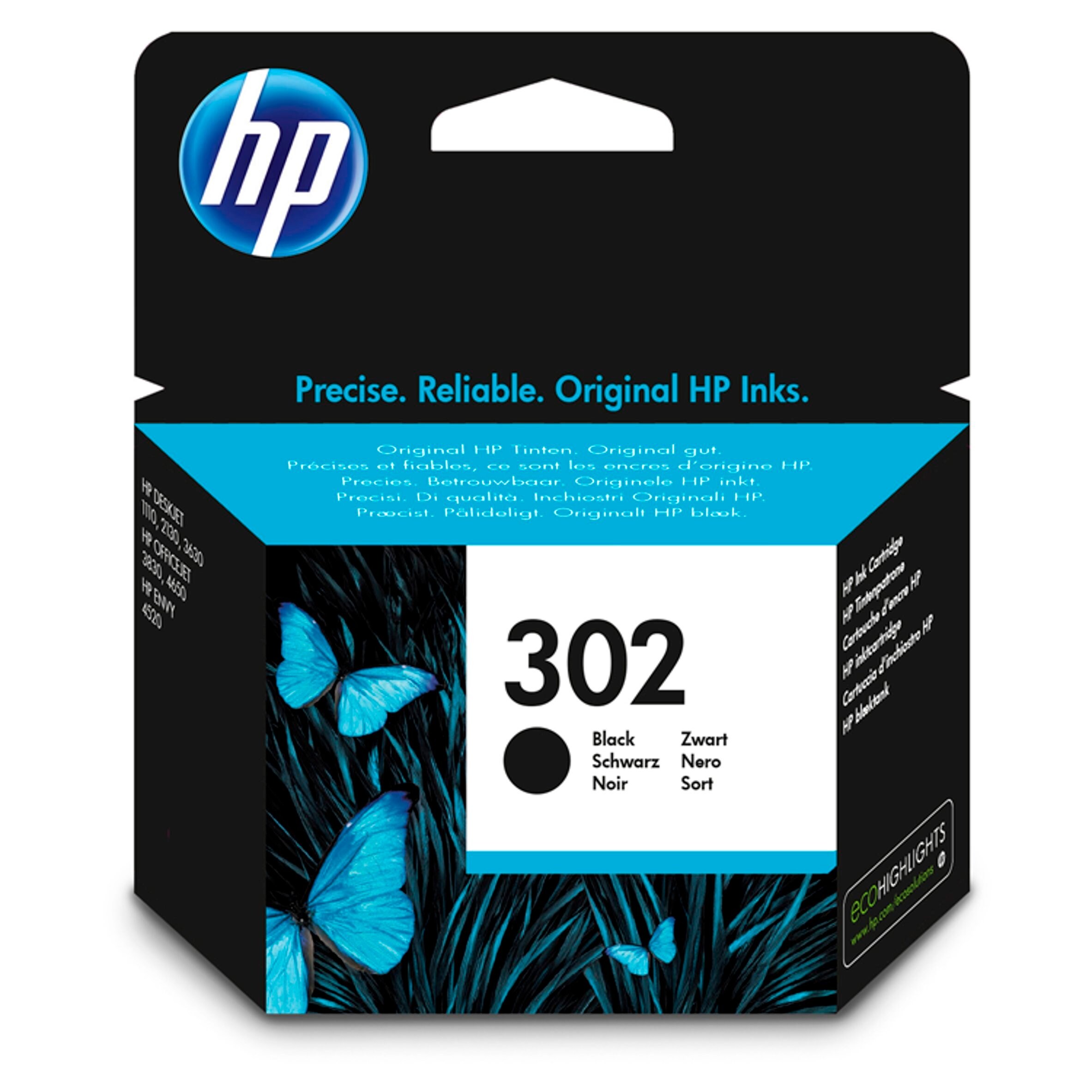 Hp 302 Black Printer Ink Cartridge 