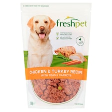 Freshpet Chicken & Turkey with Peas & Carrots Fresh Dog Food 750g
