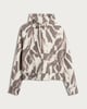 image 4 of F&F Active Abstract Print Cropped Hoodie in Grey