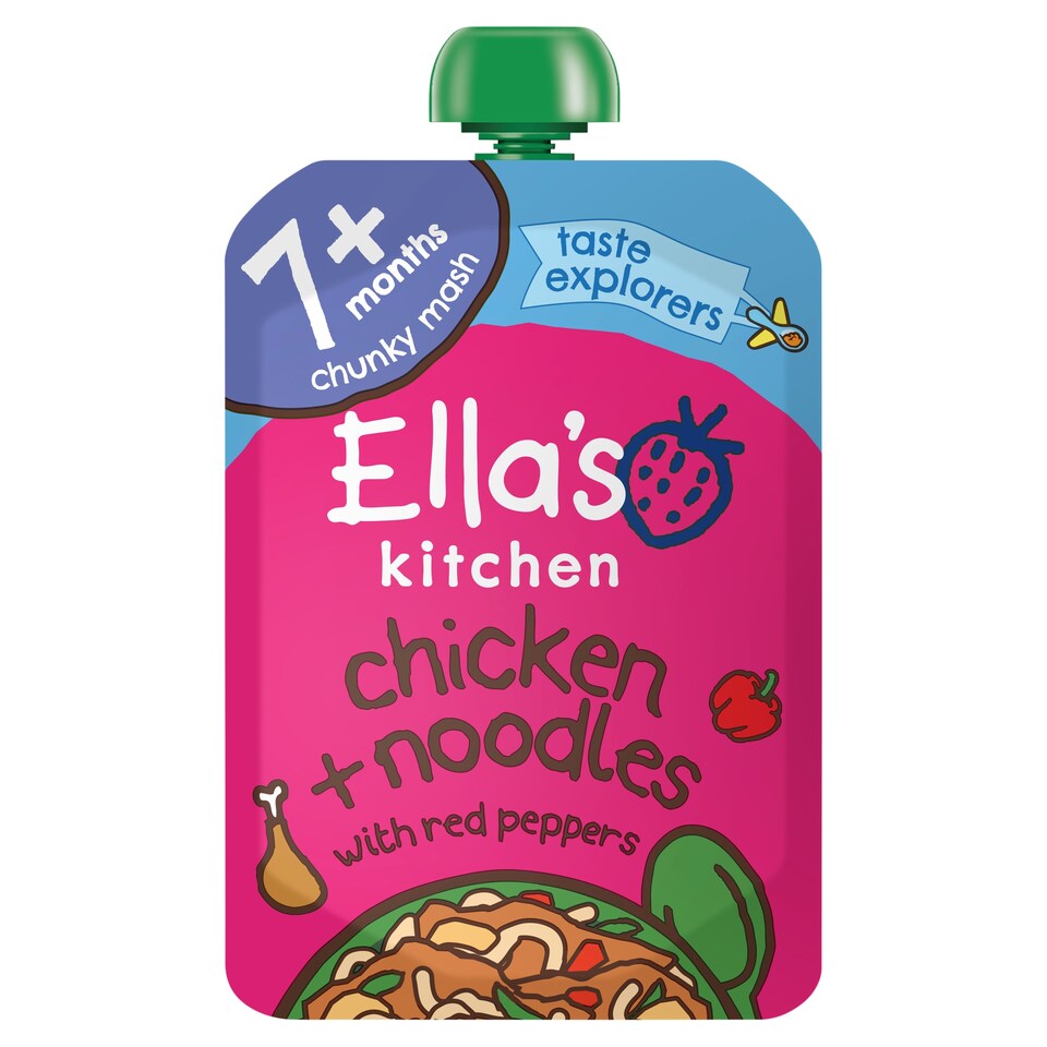 Ella's Fun Chicken And Noodle With Red Pepper 130G