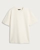 image 4 of The F&F Edit Cotton Rich Ribbed Short Sleeved T-Shirt in Stone