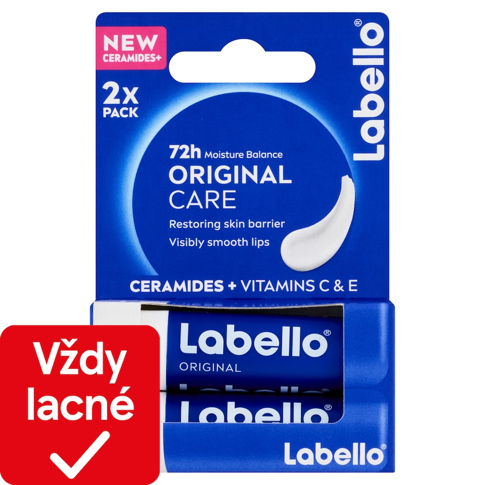 obrázok 1 z Labello Original Care Ošetrujúci balzam na pery 2 x 4,8 g