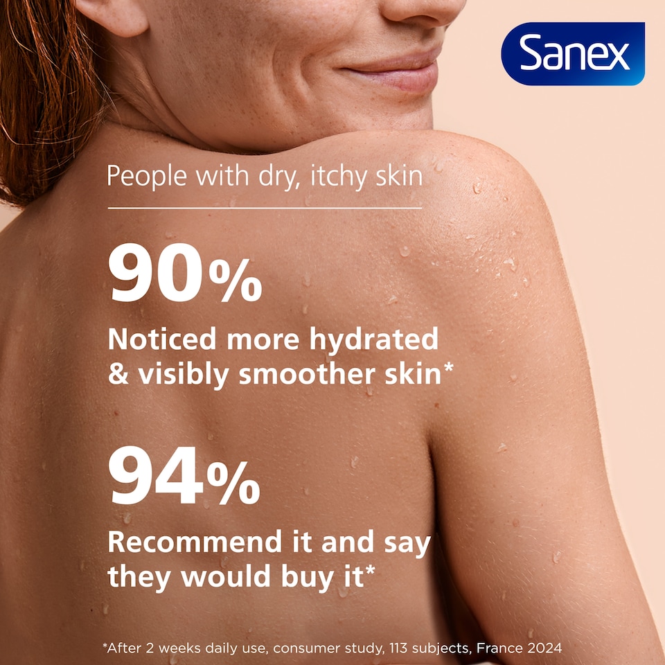 image 1 of Sanex Expert Skin Health+ Skin Therapy Anti Dryness Body Wash 450ml