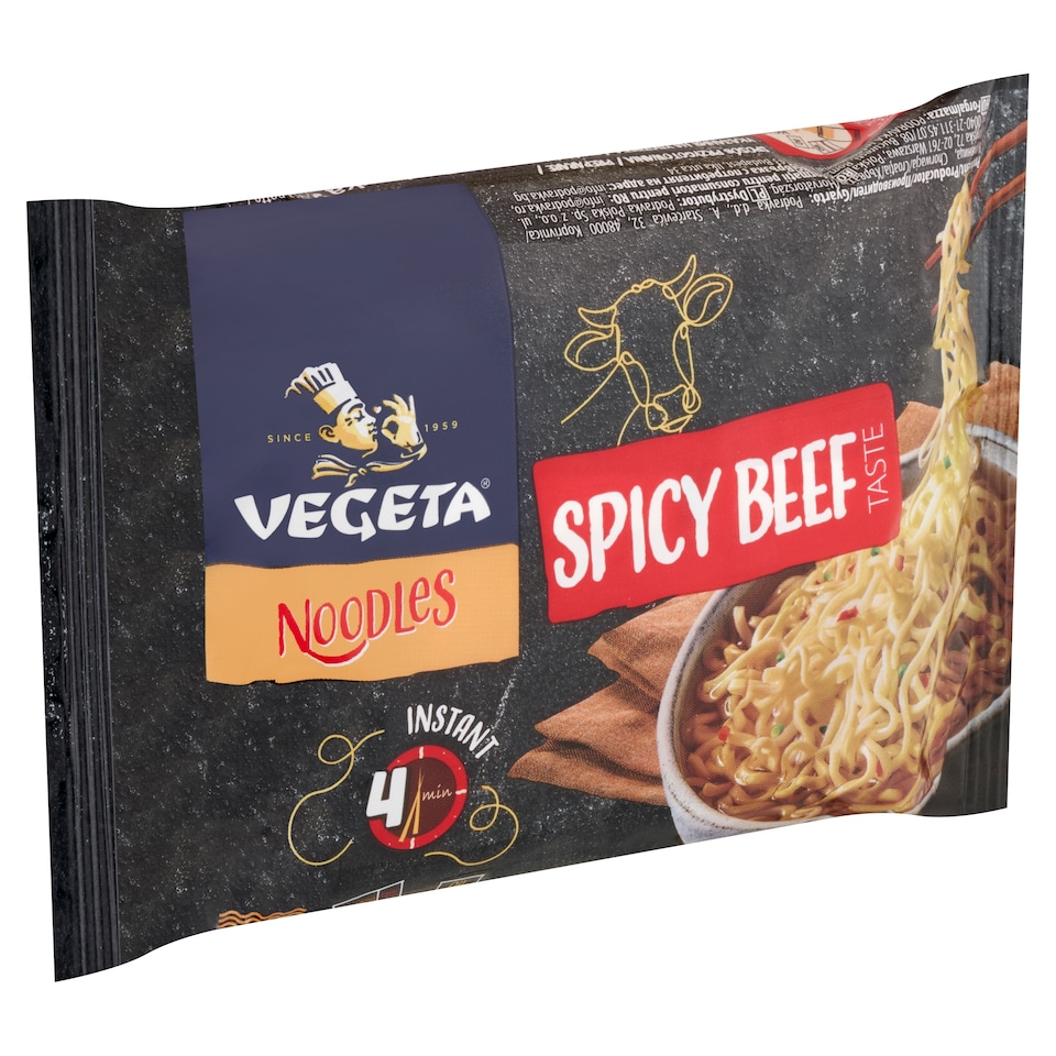 Vegeta Noodles instant tésztaleves fűszeres marhahús ízesítéssel 75 g 1. kép