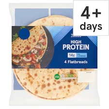 Tesco High Protein 4 Flatbreads 320G