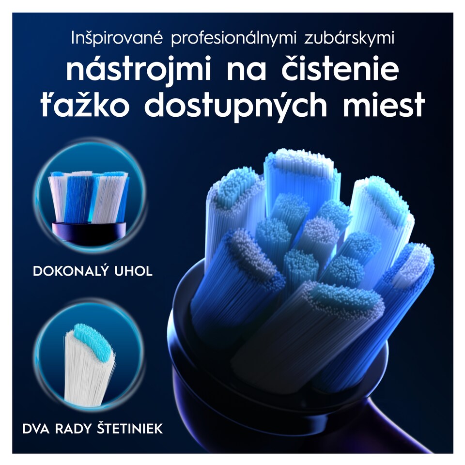 image 1 of Oral-B iO Series Ultimate Clean Black, Original Brush Heads, CrissCross Bristles, 4