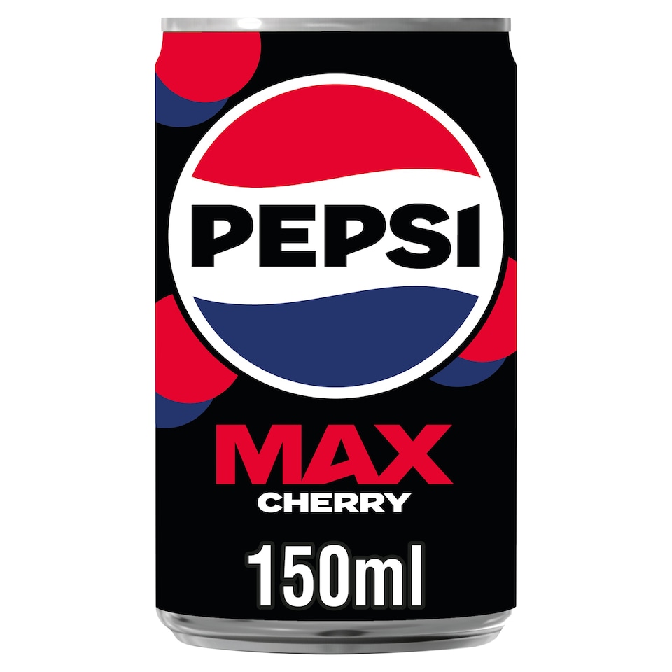 Pepsi Max No Sugar Cherry Cola Soft Drink 150ml - Tesco Groceries