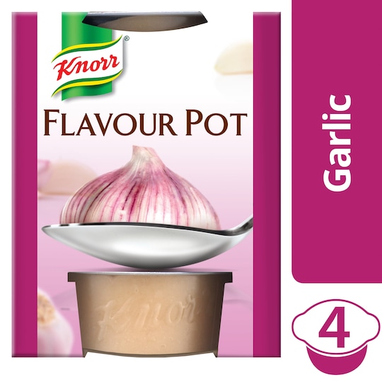 Knorr Garlic Flavour Pot 4 X 23G Tesco Groceries