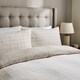 image 2 of Silentnight Love Sleep Neutral Grid Duvet Set Double