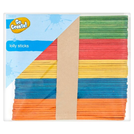 TESCO CRAFT LOLLY STICKS