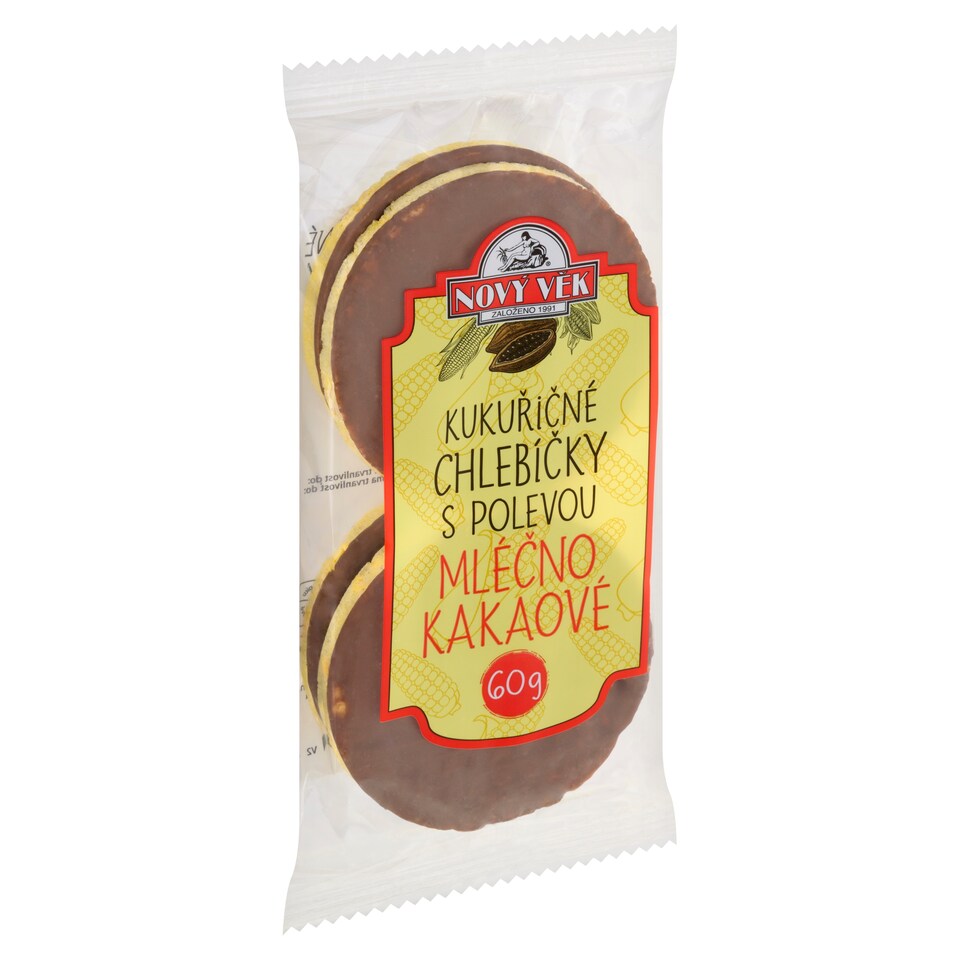 obrázok 1 z Nový Věk Chlebíčky kukuričné s mliečnokakaovou polevou 60 g