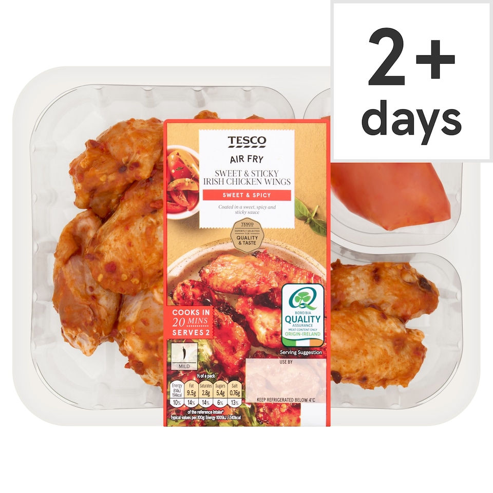 Tesco Sweet & Sticky Irish Chicken Wings 400g