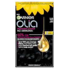 Garnier Olia No Ammonia Permanent Hair Dye - Deep Black 1.0