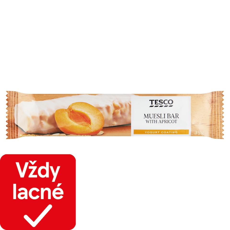 Tesco Muesli Bar with Apricot 35 g