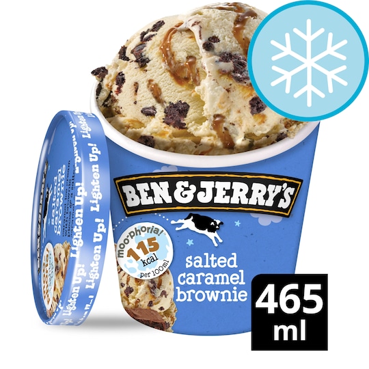 Ben & Jerry's Salted Caramel Brownie Ice Cream Moophoria 465Ml Tesco