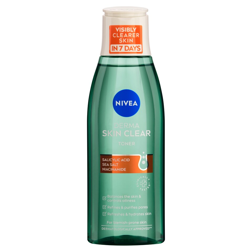 obrázok 1 z Nivea Derma Skin Clear Čistiaca pleťová voda 200 ml