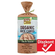 RiceUp! Eat Smart Brown Rice Cakes with Chia Seeds and Quinoa 120 g