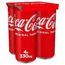 Coca-Cola Original Taste Soft Drink 4 X 330Ml
