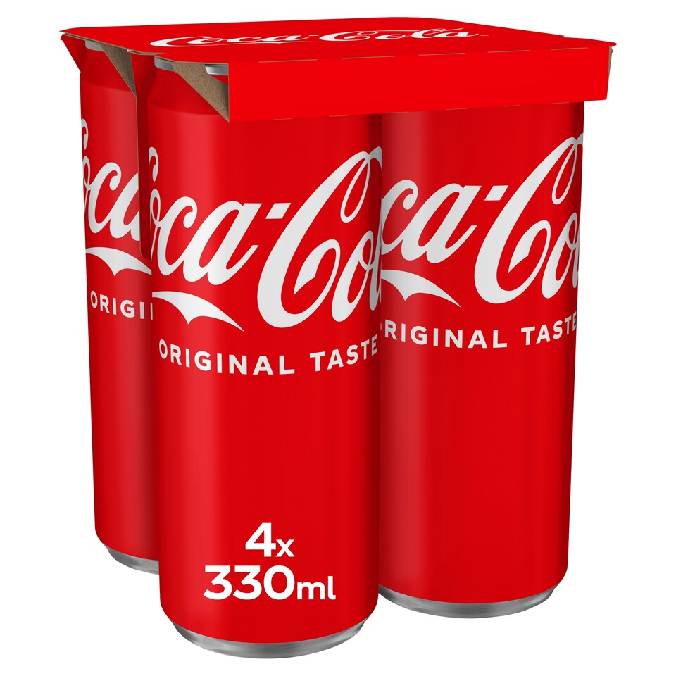 Coca-Cola Original Taste Soft Drink 4 X 330Ml