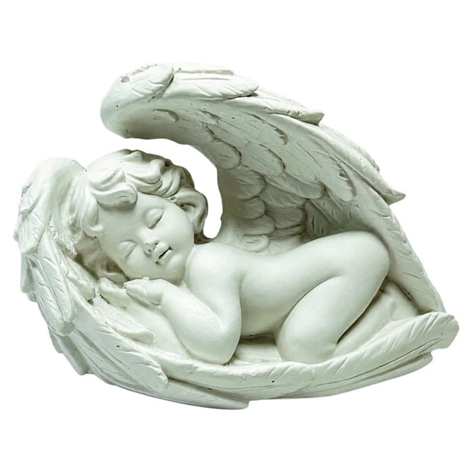 Alvó angyal gipsz figura
