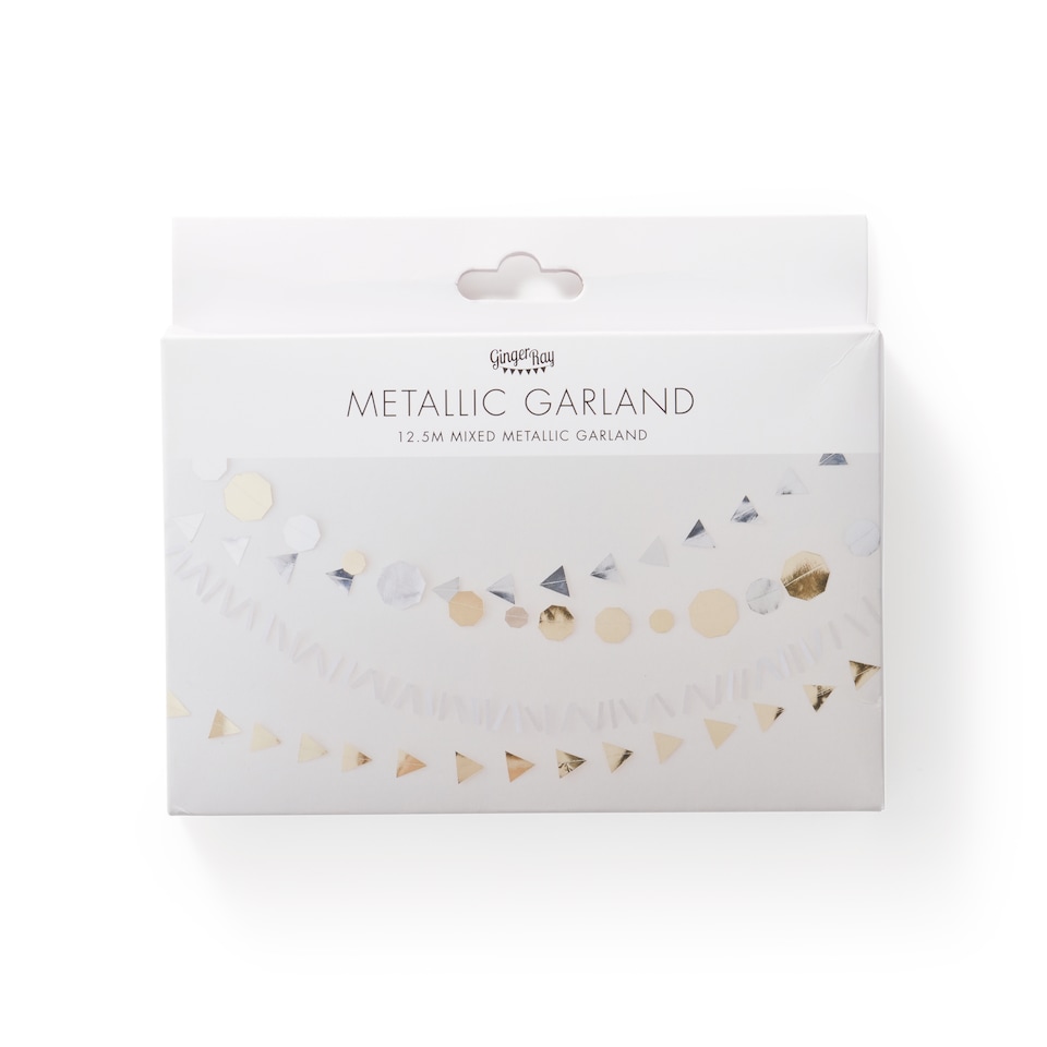 image 1 of Ginger Ray Shimmer Mixed Metallic Garland