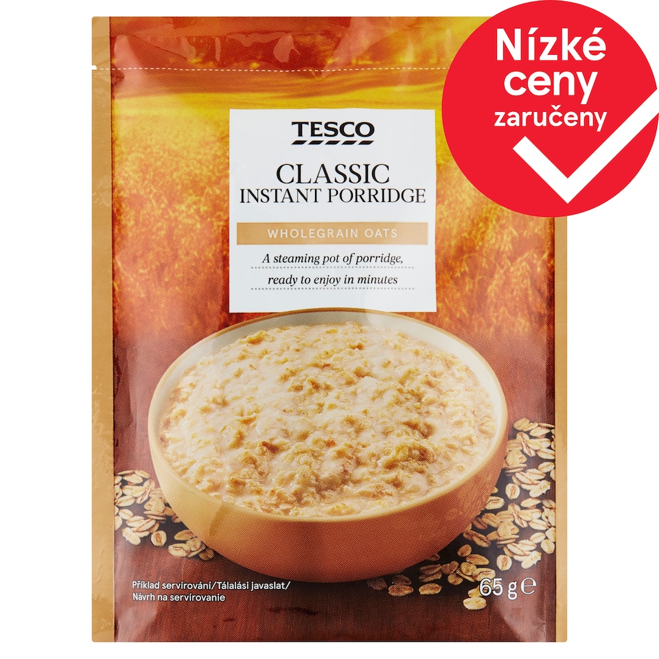 Tesco Instantní ovesná kaše 65g