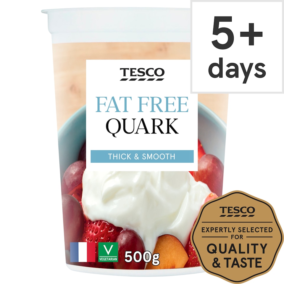 Tesco Quark Fat Free Soft Cheese 500G